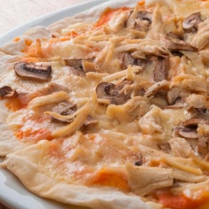 Pizza Tradicional Pollo & Champiñon_1